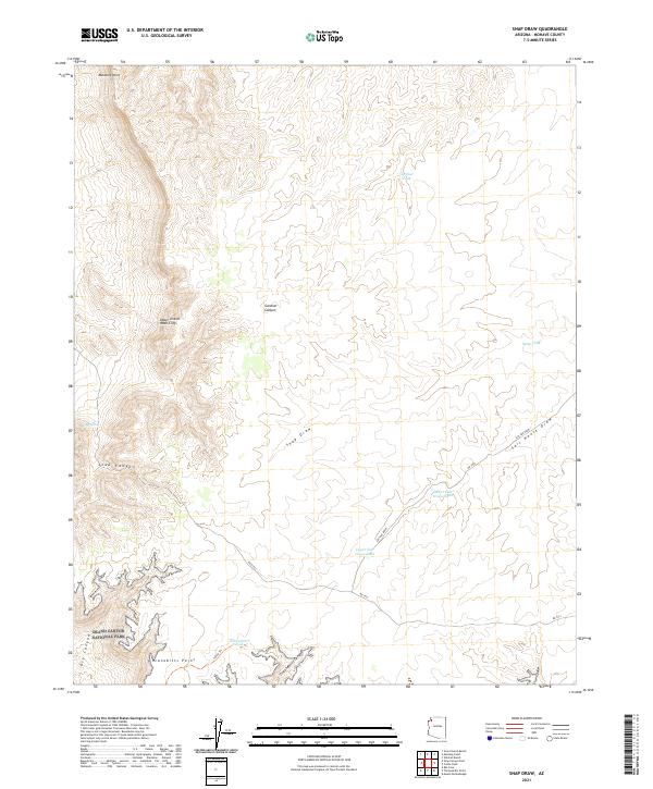 USGS Topographic Map – Snap Draw