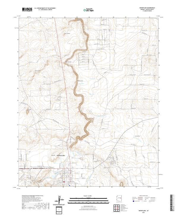 USGS Topographic Map – Snowflake