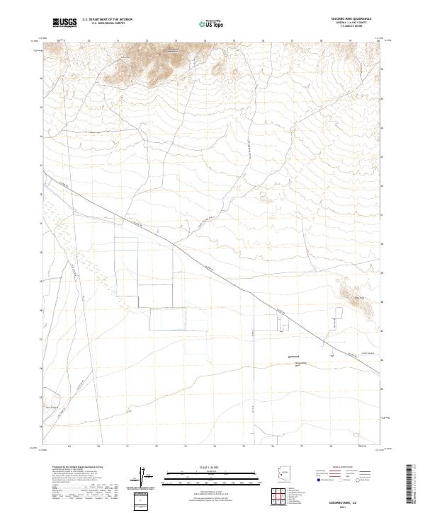 USGS Topographic Map – Socorro Mine