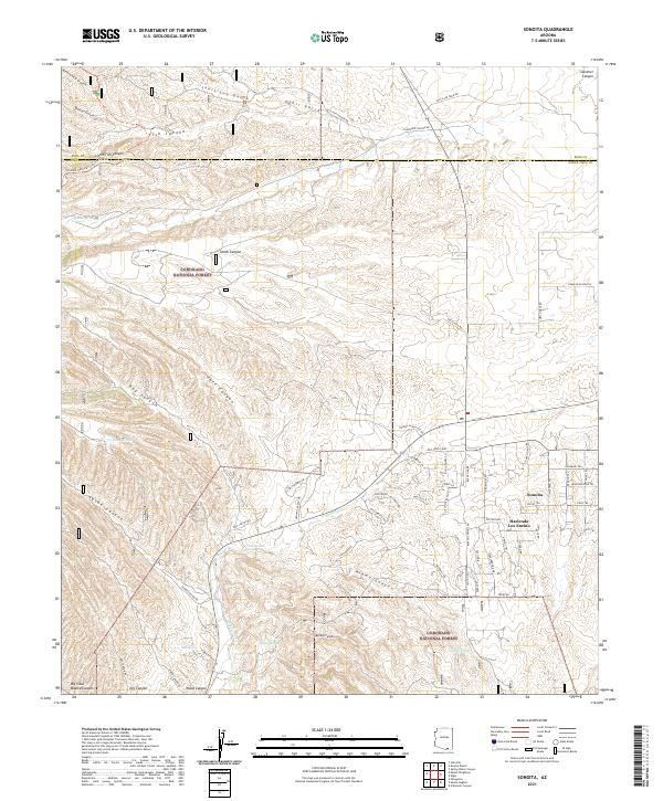 USGS Topographic Map – Sonoita