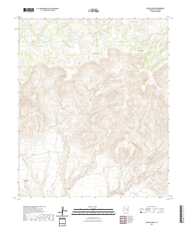 USGS Topographic Map – Sontag Creek