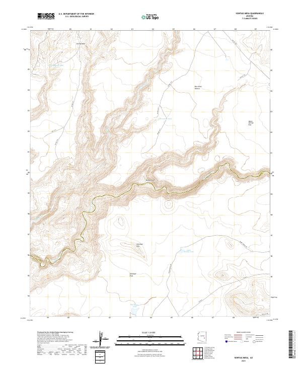 USGS Topographic Map – Sontag Mesa