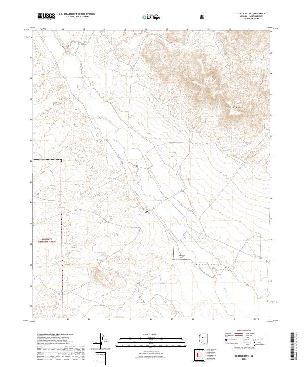 USGS Topographic Map – South Butte