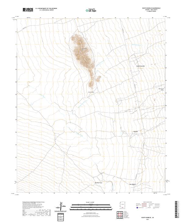 USGS Topographic Map – South Komelik