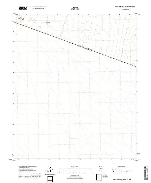 2021 Map of South of Papago Farms, 2021 Print