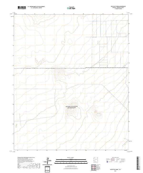 2021 Map of South of Theba, 2021 Print