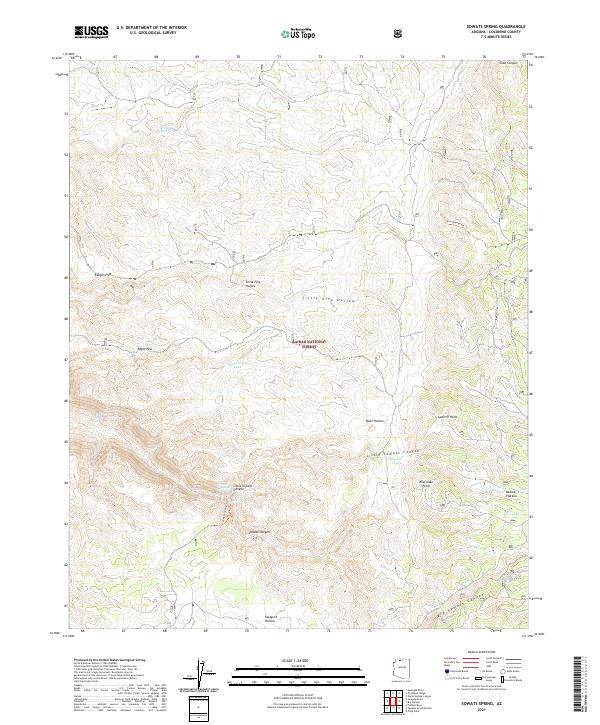USGS Topographic Map – Sowats Spring