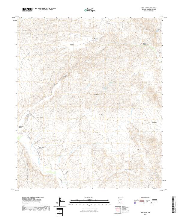 USGS Topographic Map – Soza Mesa