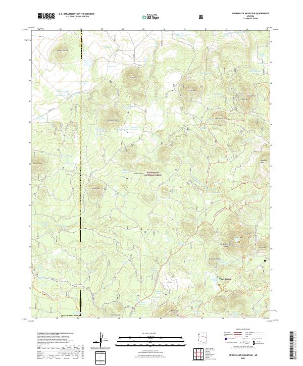 USGS Topographic Map – Sponseller Mountain
