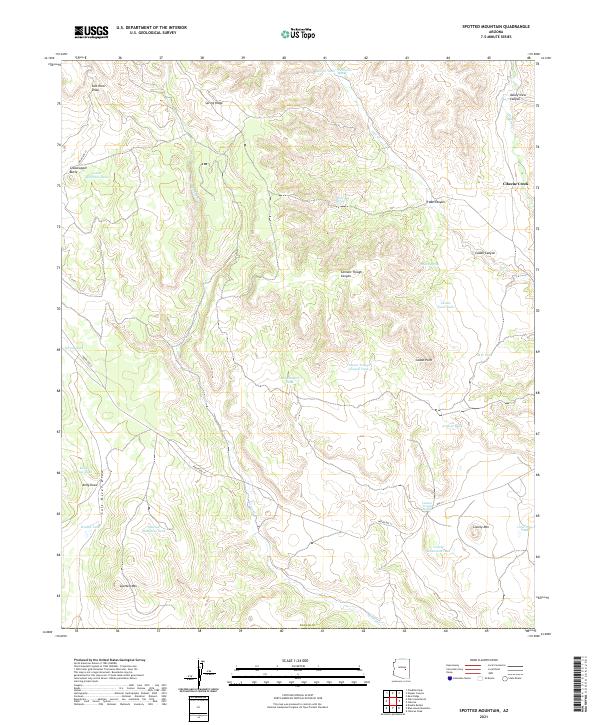 USGS Topographic Map – Spotted Mountain