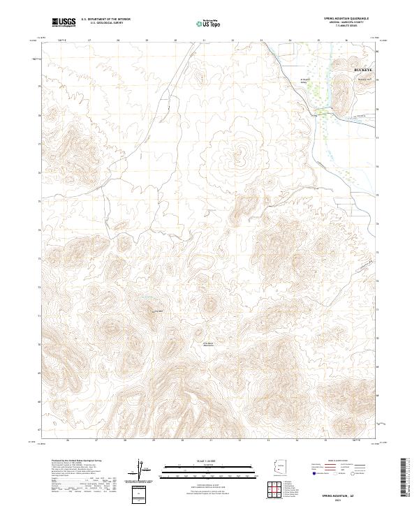 USGS Topographic Map – Spring Mountain
