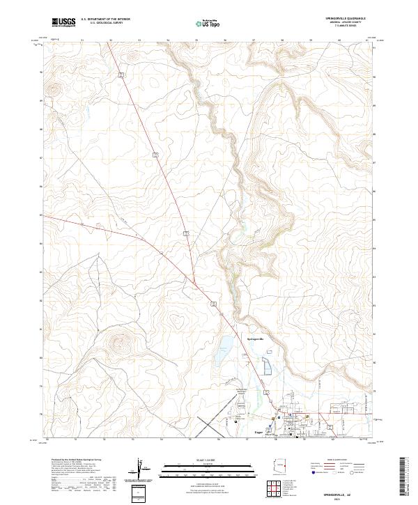 USGS Topographic Map – Springerville