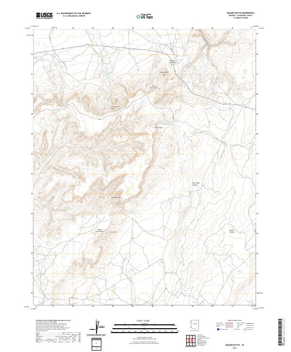 USGS Topographic Map – Square Butte