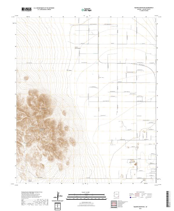 USGS Topographic Map – Square Mountain