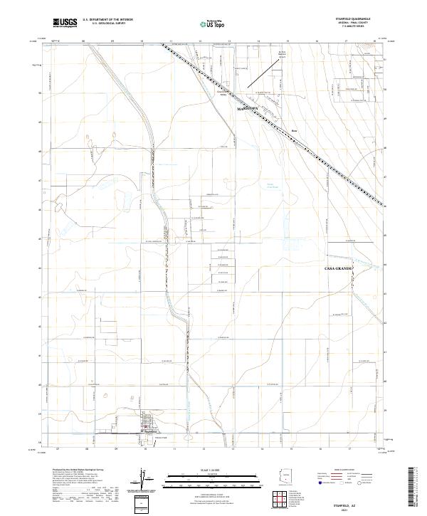 USGS Topographic Map – Stanfield