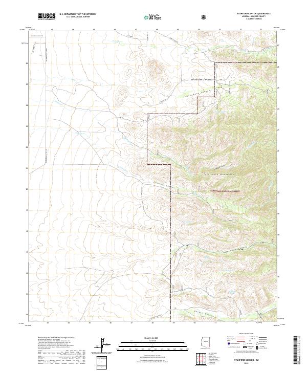 USGS Topographic Map – Stanford Canyon