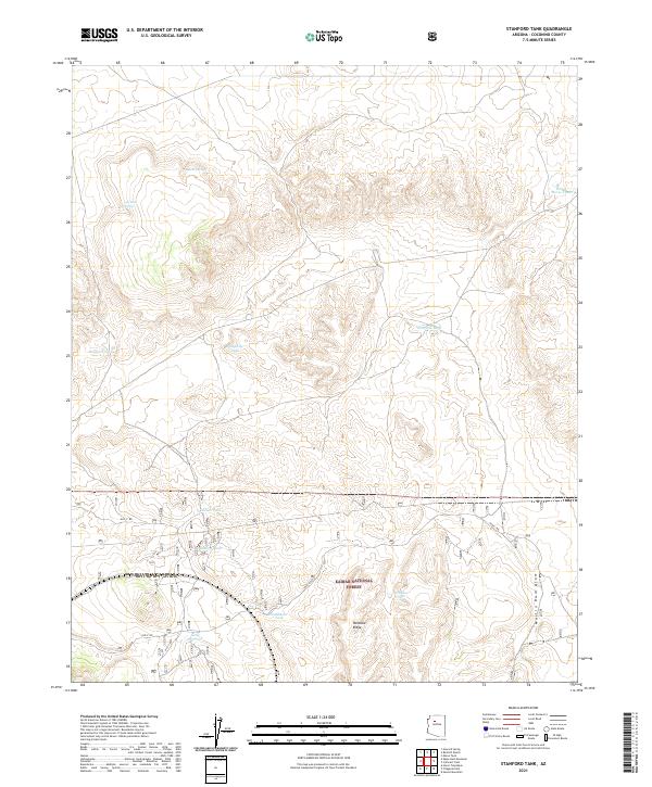 USGS Topographic Map – Stanford Tank