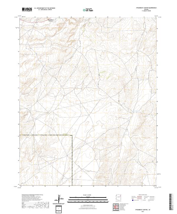 USGS Topographic Map – Steamboat Canyon