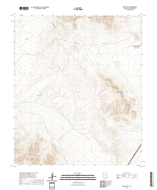 USGS Topographic Map – Steele Hills