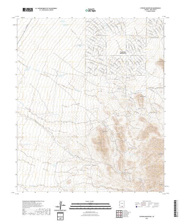 USGS Topographic Map – Stevens Mountain