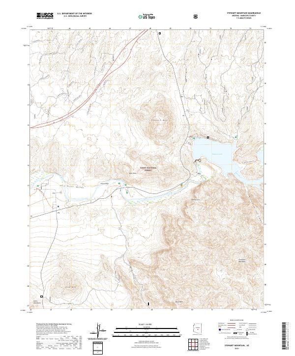USGS Topographic Map – Stewart Mountain