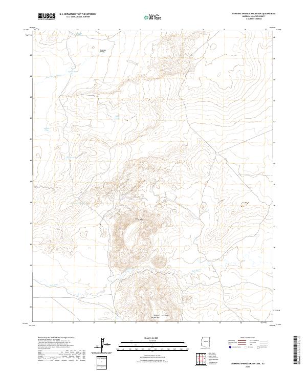 USGS Topographic Map – Stinking Springs Mountain