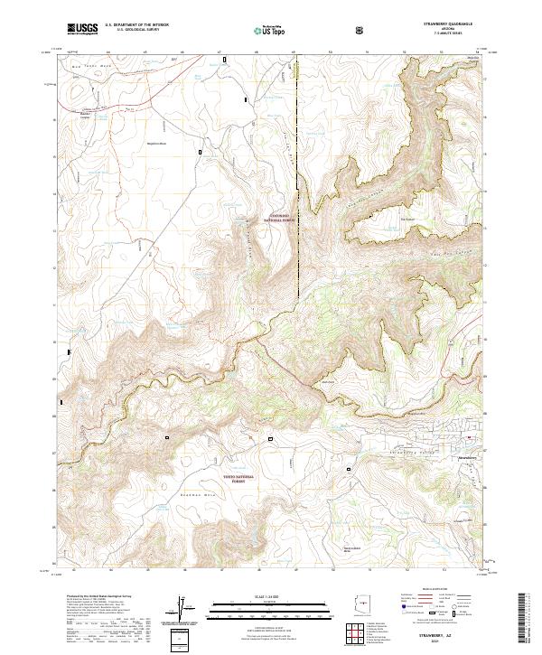 USGS Topographic Map – Strawberry