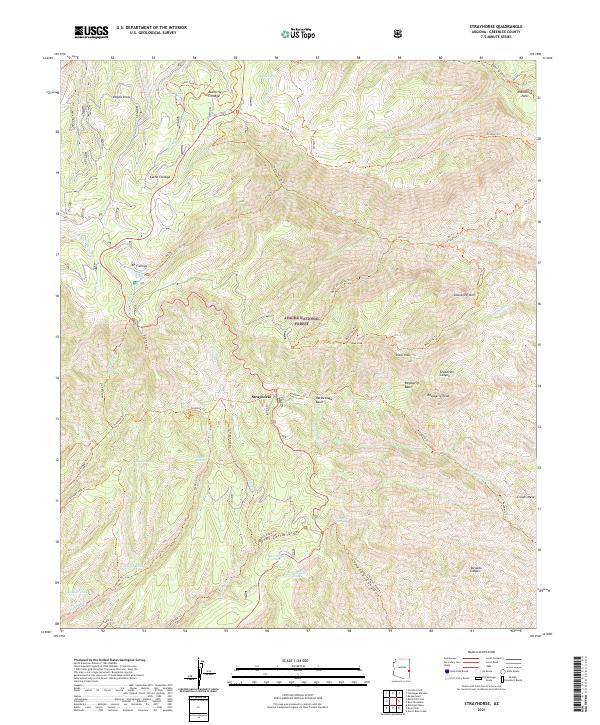 USGS Topographic Map – Strayhorse