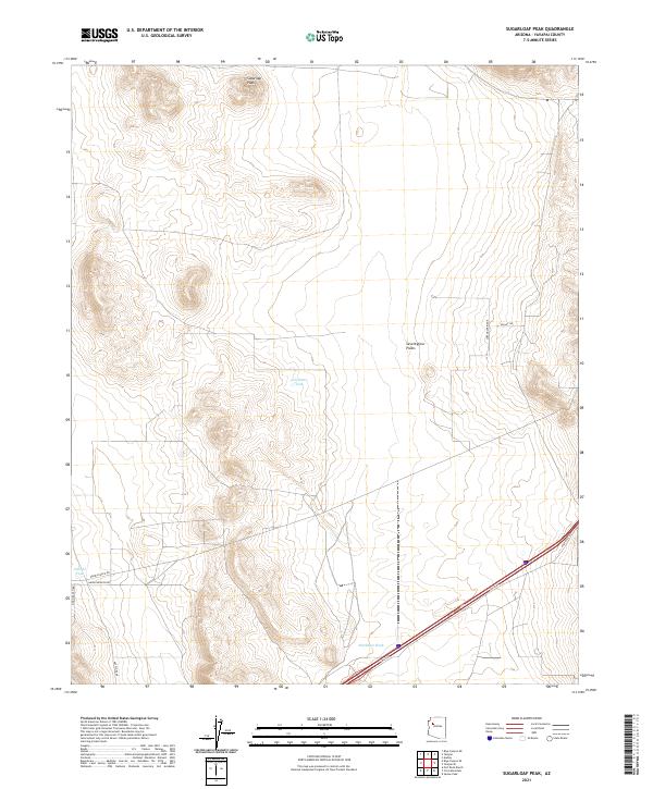 USGS Topographic Map – Sugarloaf Peak
