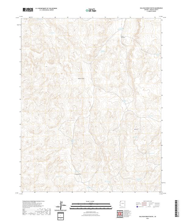 USGS Topographic Map – Sullivan Draw South