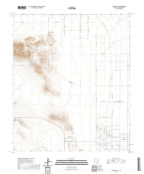 USGS Topographic Map – Sulphur Hills