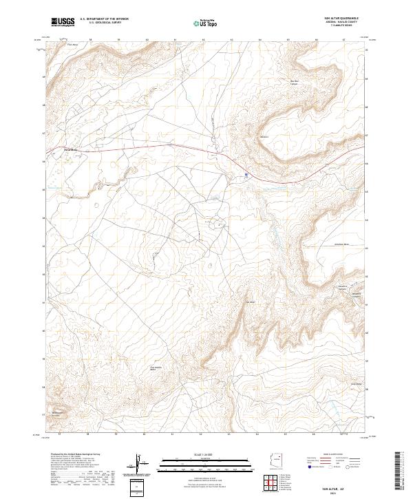 USGS Topographic Map – Sun Altar