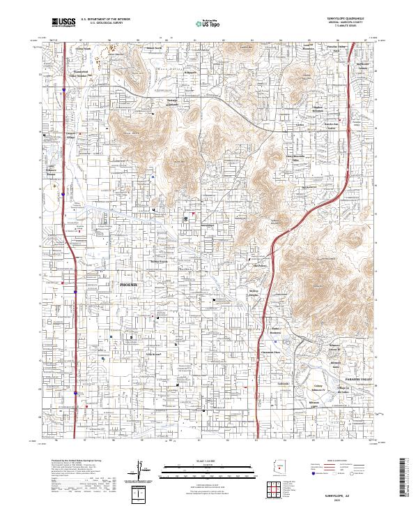 USGS Topographic Map – Sunnyslope