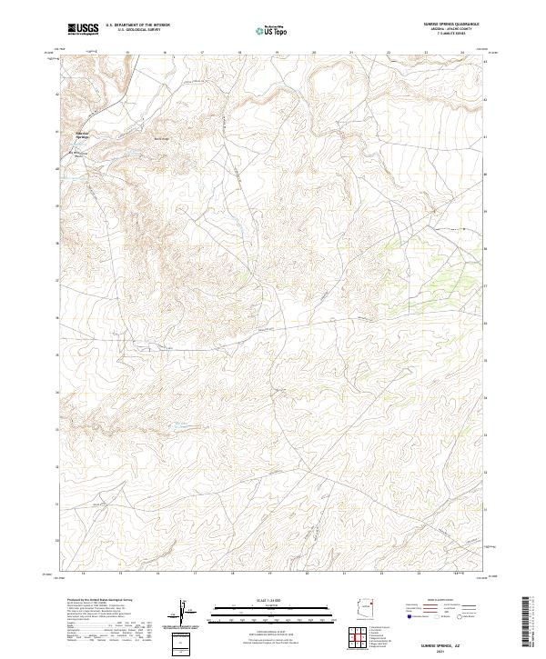 USGS Topographic Map – Sunrise Springs