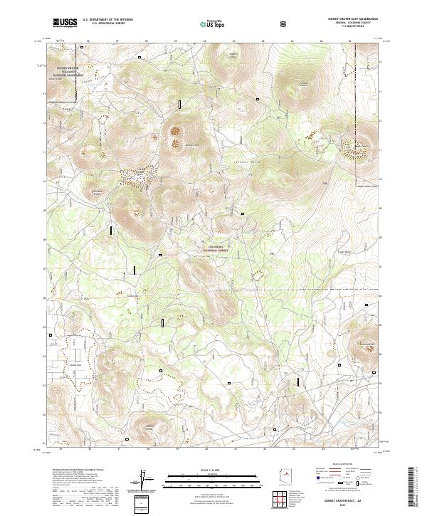 USGS Topographic Map – Sunset Crater East