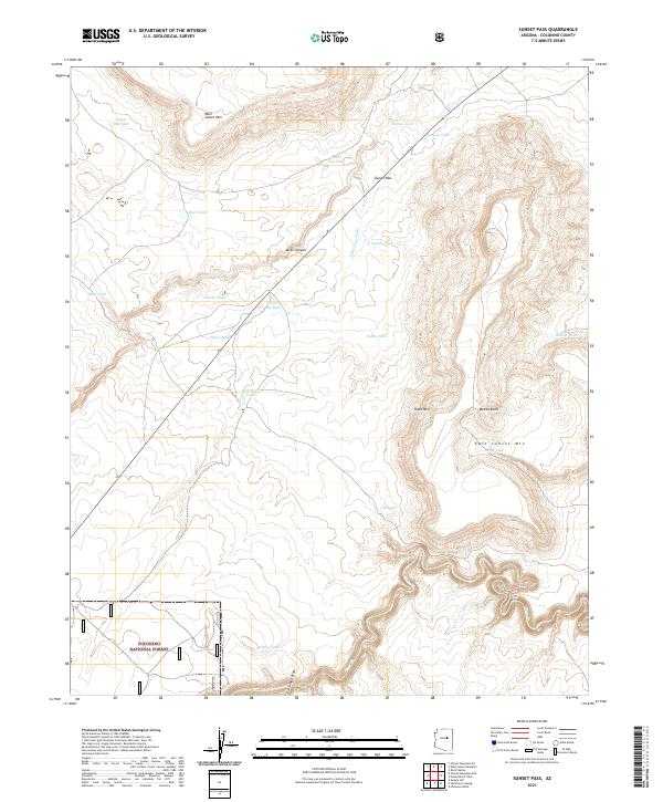 USGS Topographic Map – Sunset Pass