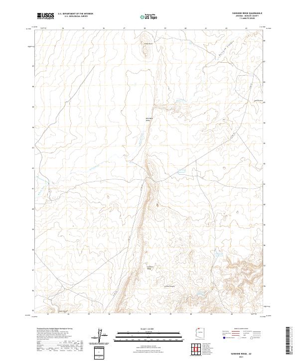 USGS Topographic Map – Sunshine Ridge