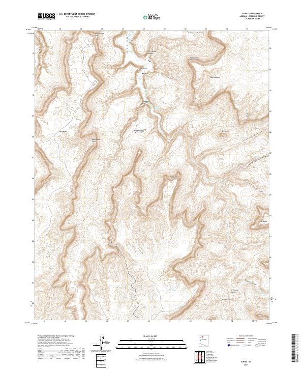 USGS Topographic Map – Supai
