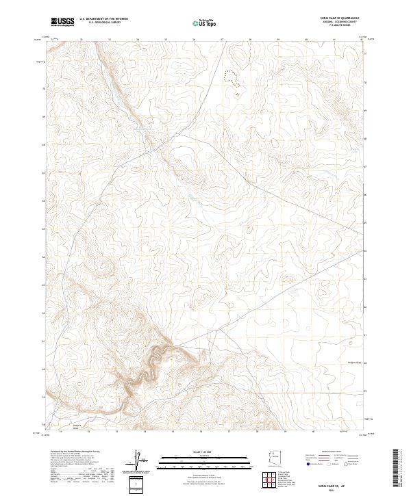 USGS Topographic Map – Supai Camp SE