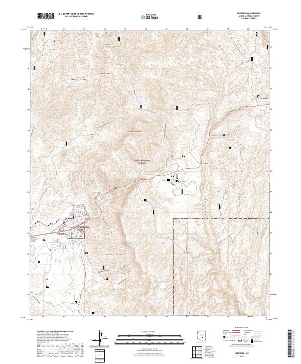 USGS Topographic Map – Superior