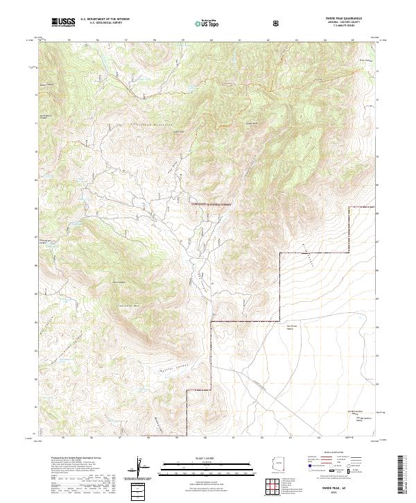 USGS Topographic Map – Swede Peak