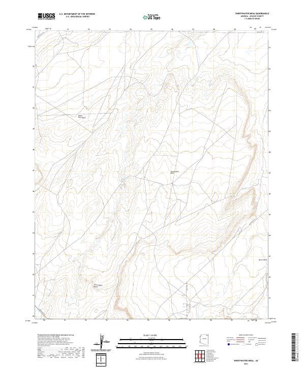 USGS Topographic Map – Sweetwater Mesa