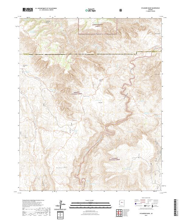 USGS Topographic Map – Sycamore Basin