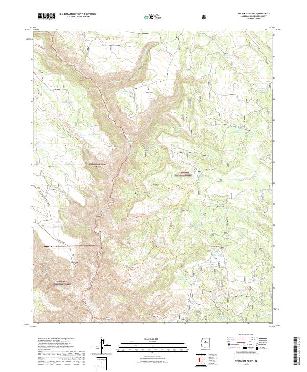 USGS Topographic Map – Sycamore Point