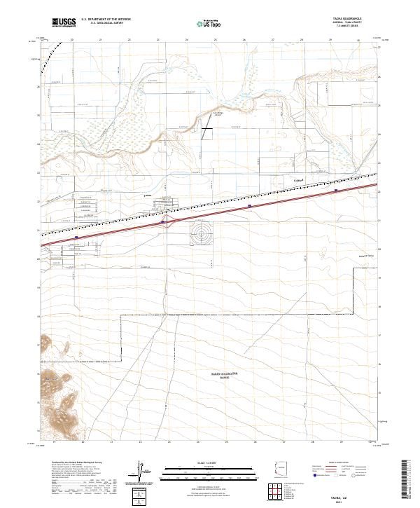 USGS Topographic Map – Tacna