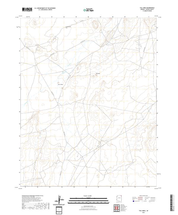 USGS Topographic Map – Tall Mesa