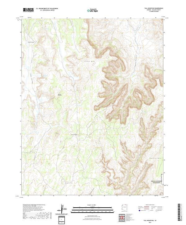 USGS Topographic Map – Tall Mountain