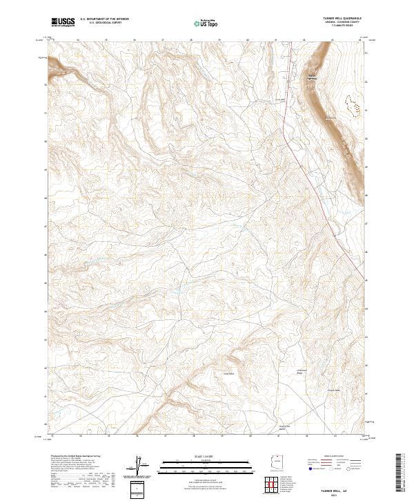 USGS Topographic Map – Tanner Well