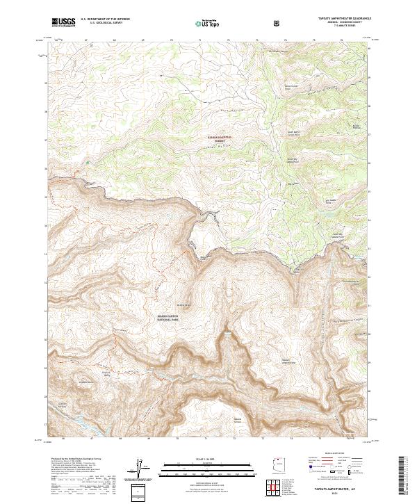 USGS Topographic Map – Tapeats Amphitheater