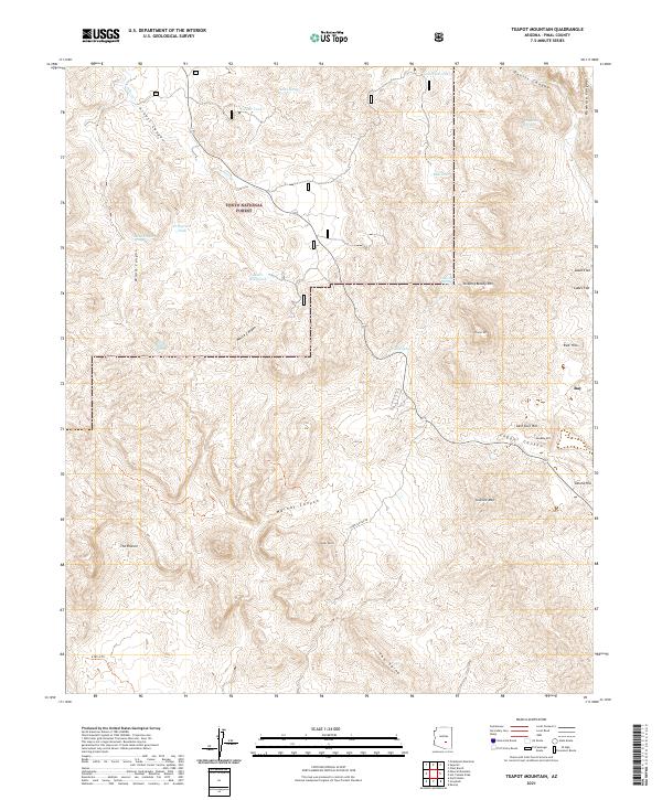 USGS Topographic Map – Teapot Mountain